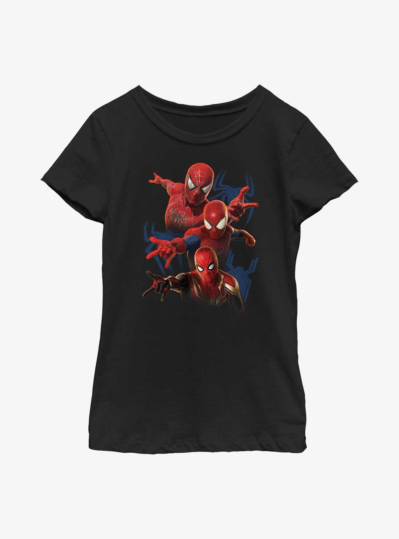 Marvel Spider-Man Go Web Youth Girls T-Shirt, BLACK, hi-res