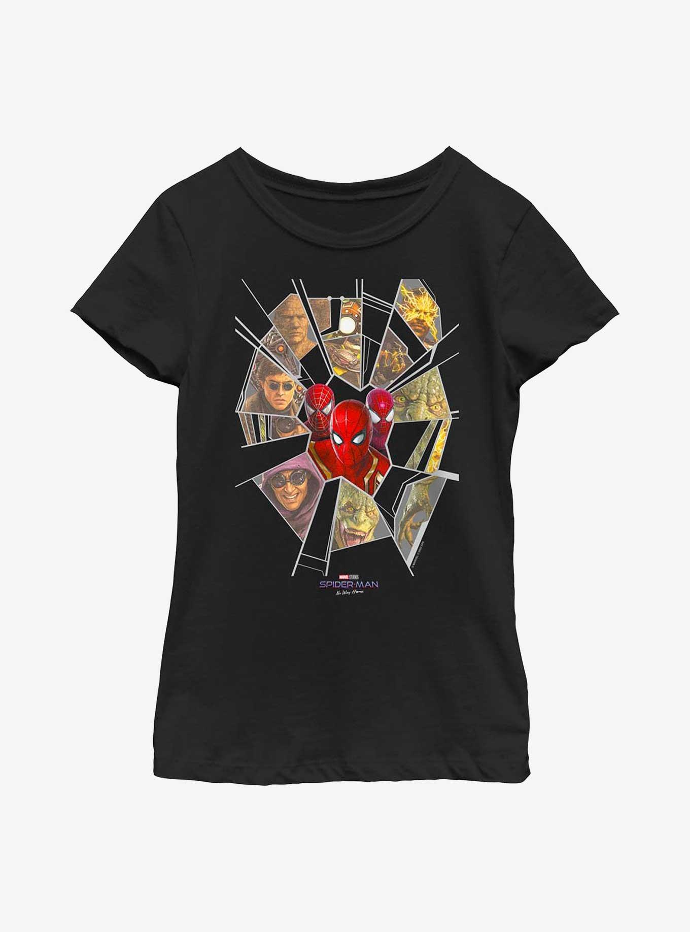 Marvel Spider-Man Web Of Villains Youth Girls T-Shirt, , hi-res