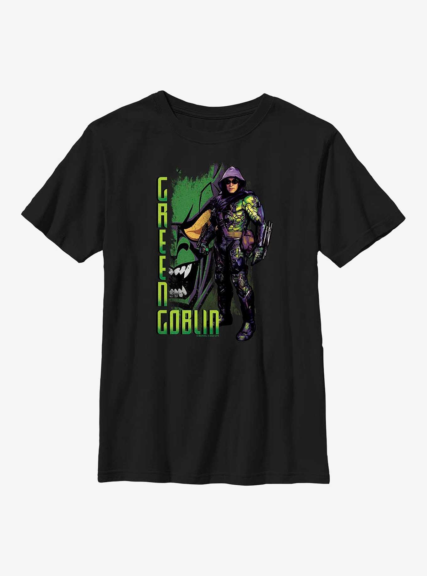 Marvel Spider-Man Green Goblin Youth T-Shirt, BLACK, hi-res