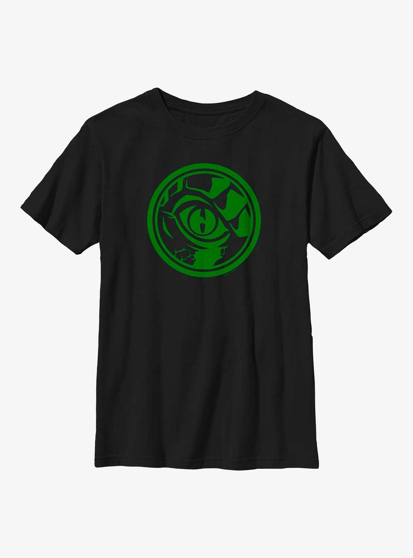 Marvel Spider-Man Lizard Eye Emblem Youth T-Shirt, BLACK, hi-res