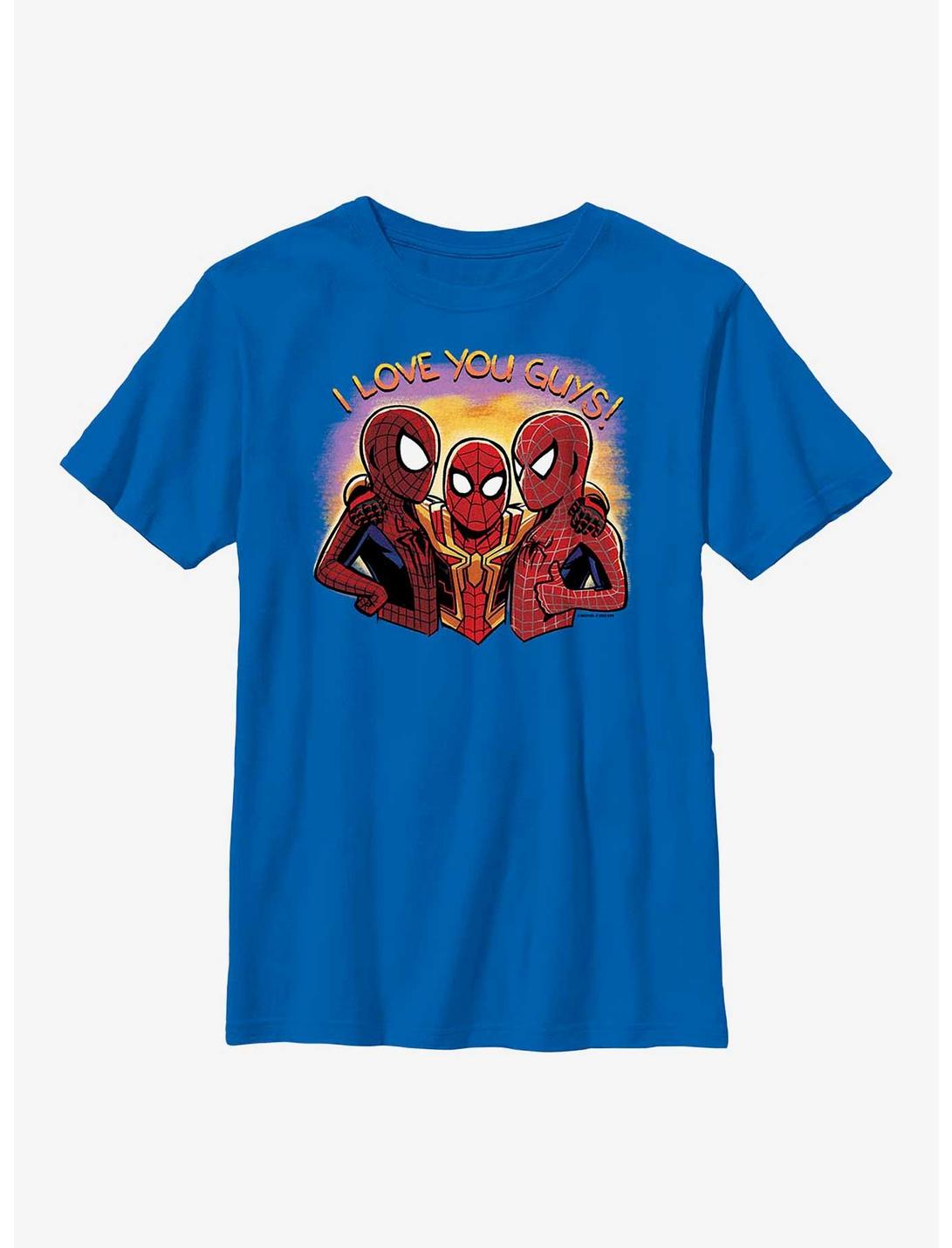 Marvel Spider-Man Love You Guys Youth T-Shirt, ROYAL, hi-res