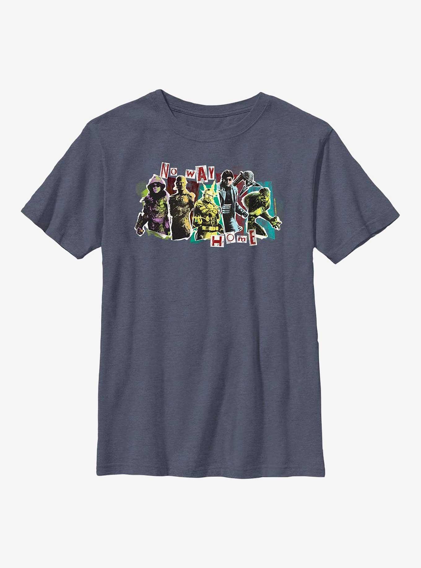 Marvel Spider-Man No Way Home Villains Panel Youth T-Shirt, , hi-res