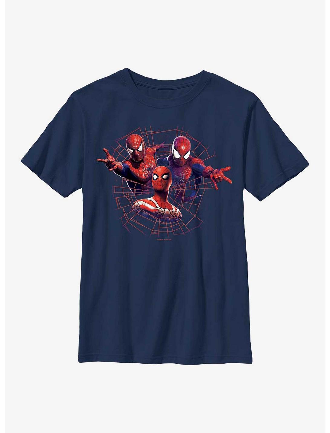 Marvel Spider-Man Spidey Team Badge Youth T-Shirt, NAVY, hi-res