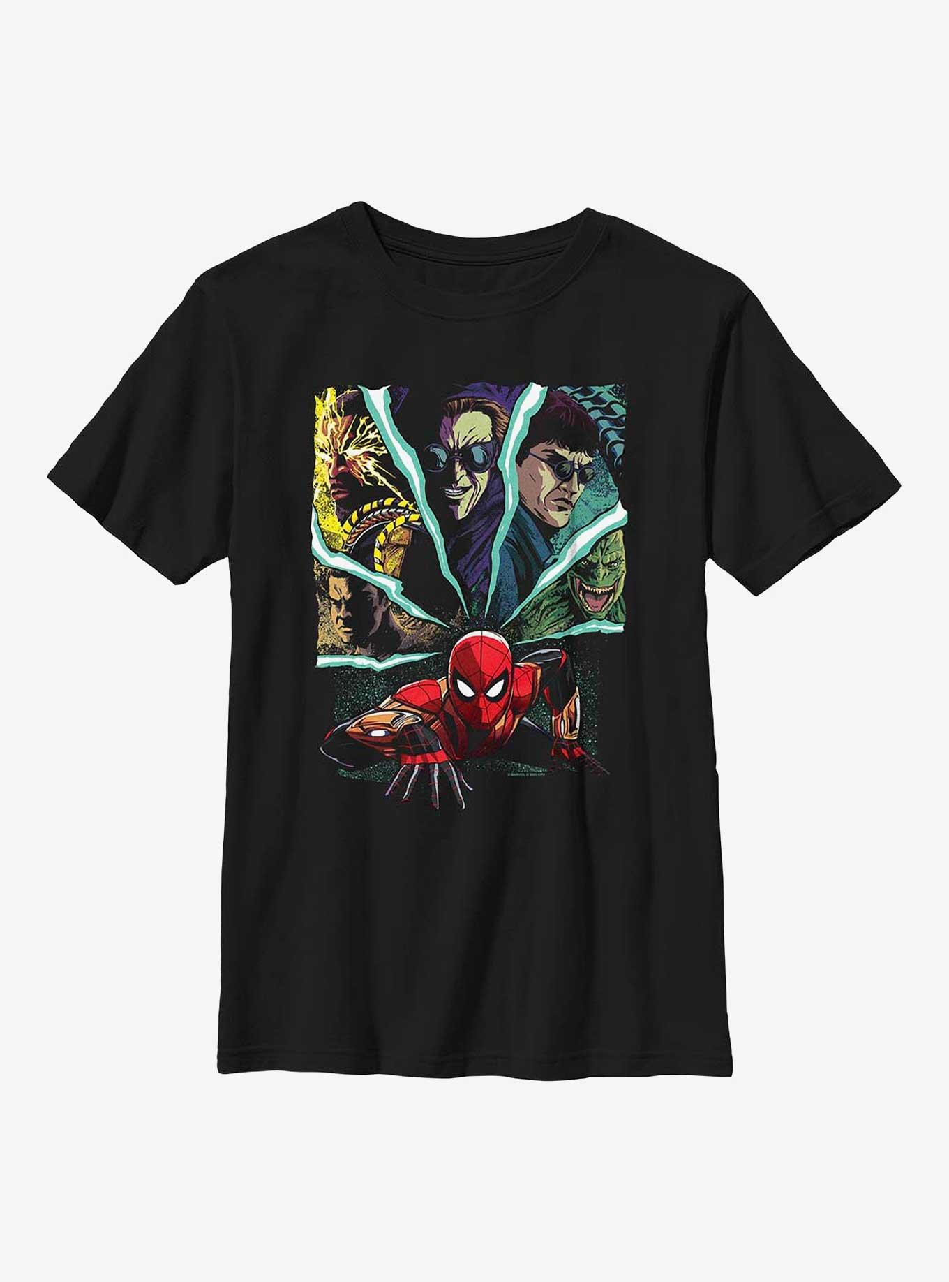 Marvel Spider-Man Villain Spidey Senses Youth T-Shirt, BLACK, hi-res