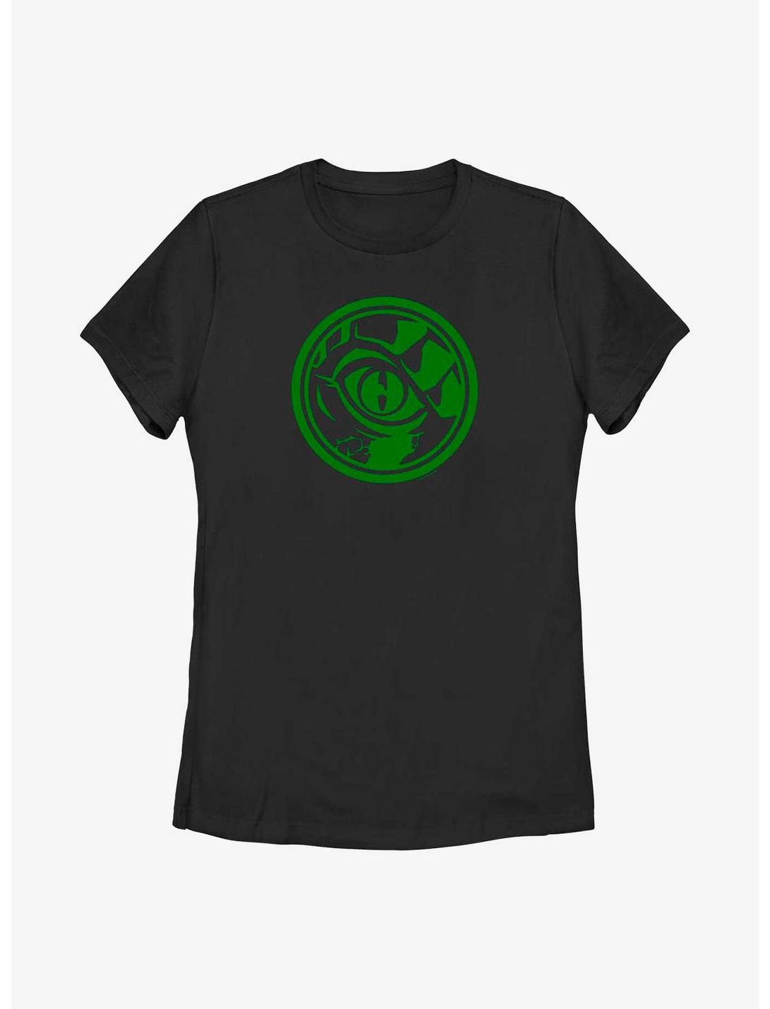 Marvel Spider-Man Lizard Eye Emblem Womens T-Shirt, BLACK, hi-res