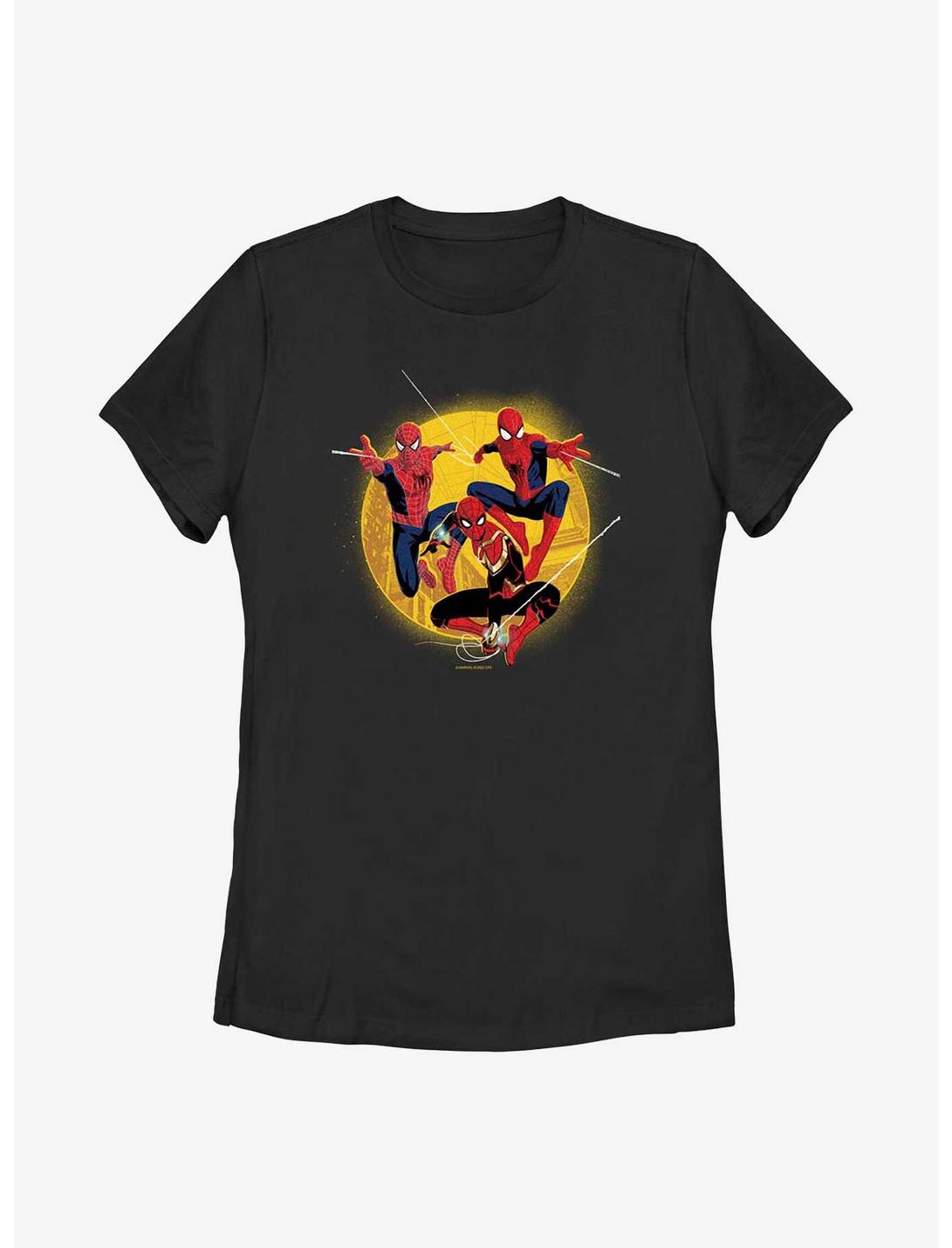 Marvel Spider-Man Trio Web-Slingers Womens T-Shirt, BLACK, hi-res