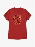 Marvel Spider-Man Villain Web Womens T-Shirt, RED, hi-res