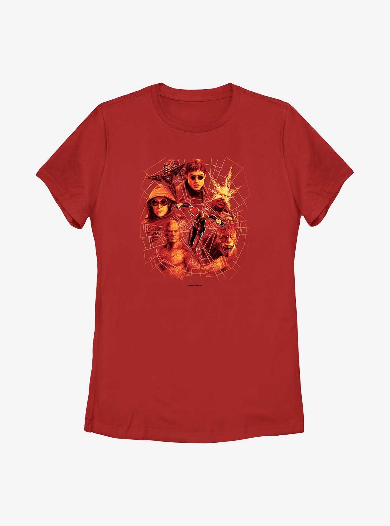 Marvel Spider-Man Villain Web Womens T-Shirt, , hi-res