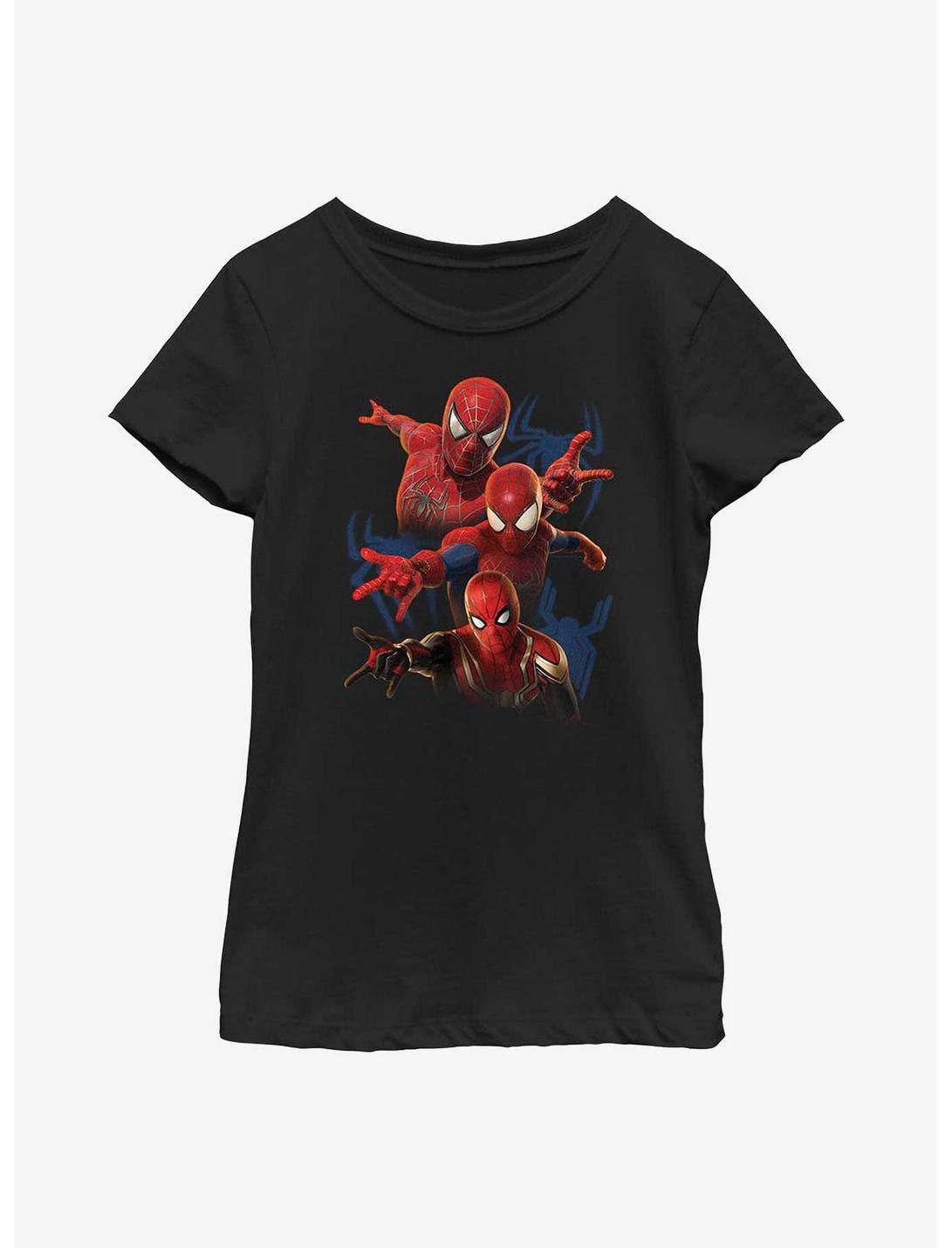 Marvel Spider-Man Go Web Youth Girls T-Shirt, BLACK, hi-res