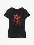 Marvel Spider-Man Go Web Youth Girls T-Shirt, BLACK, hi-res