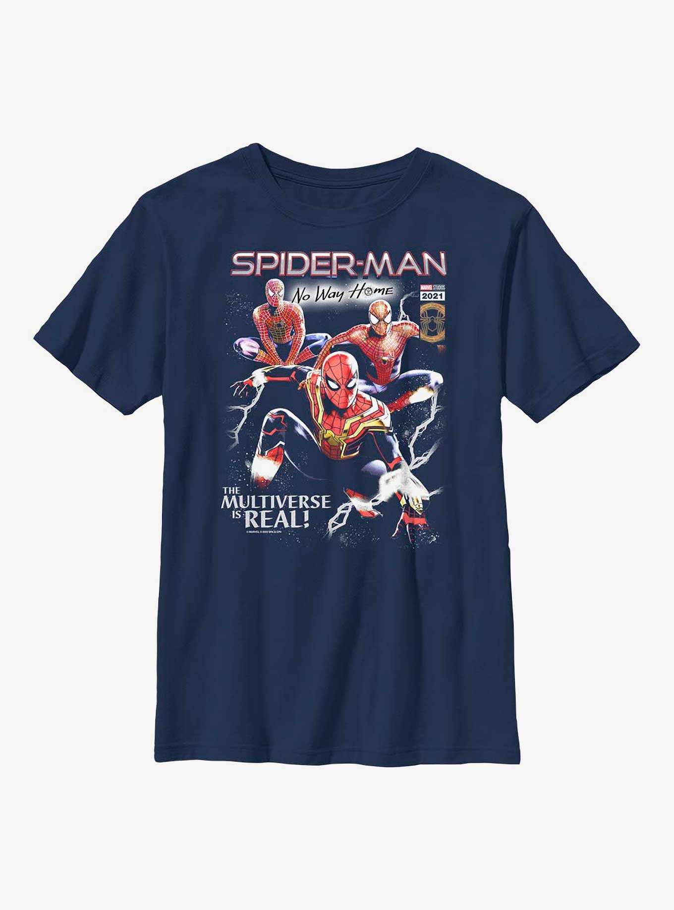 Marvel Spider-Man Multiverse Is Real Youth T-Shirt, , hi-res