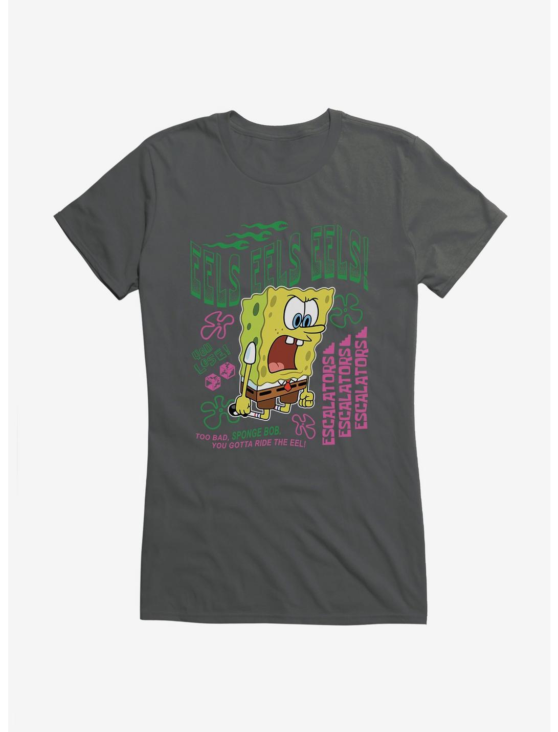 SpongeBob SquarePants Eels Eels Eels Girls T-Shirt, CHARCOAL, hi-res