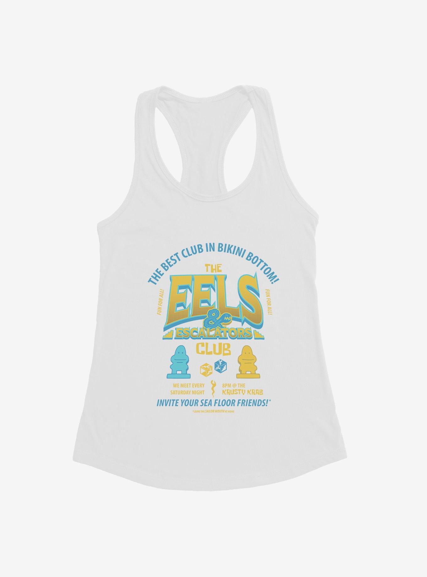 SpongeBob SquarePants The Eels & Escalators Club Girls Tank, WHITE, hi-res
