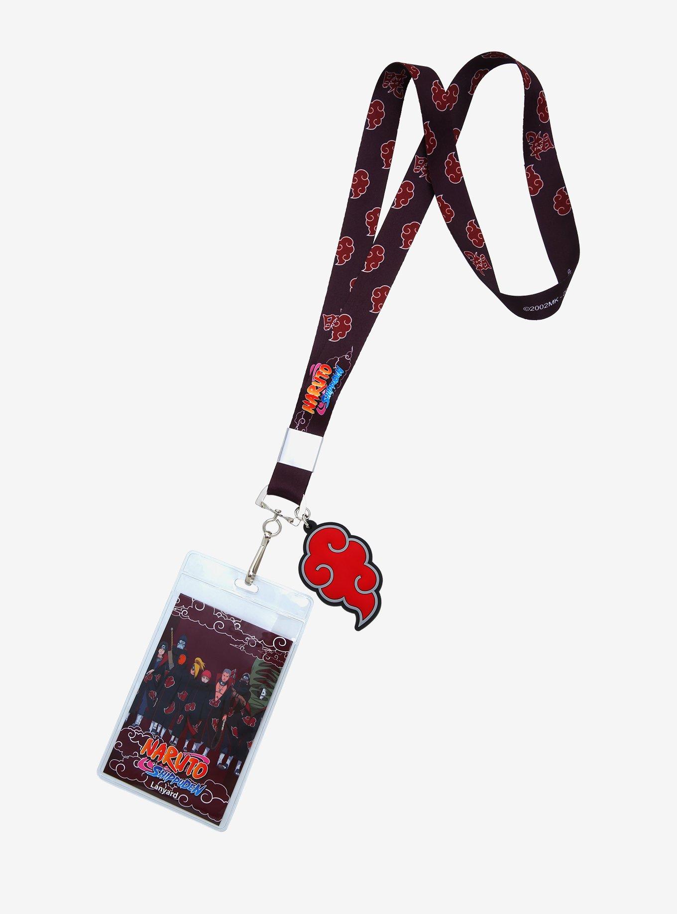 Naruto Shippuden Akatsuki Cloud Lanyard - BoxLunch Exclusive, , hi-res
