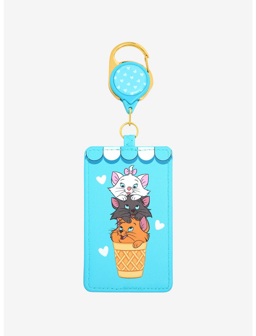 Loungefly Disney The Aristocats Kitten Stack Ice Cream Retractable Lanyard - BoxLunch Exclusive, , hi-res