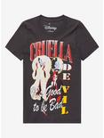 Disney 101 Dalmatians Cruella De Vil Retro Women’s T-Shirt - BoxLunch Exclusive , BLACK, hi-res