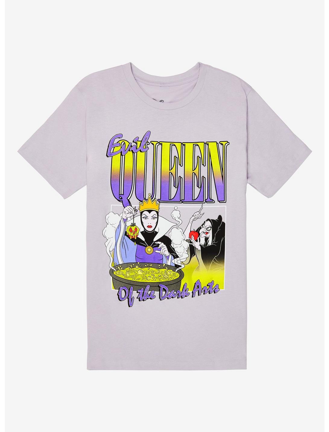 Disney Snow White and the Seven Dwarfs Evil Queen Retro Women's T-Shirt - BoxLunch Exclusive, LILAC, hi-res