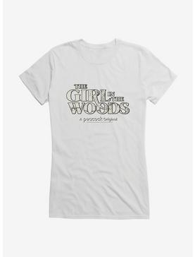 Peacock TV Girl In The Woods Series Title Girls T-Shirt, WHITE, hi-res