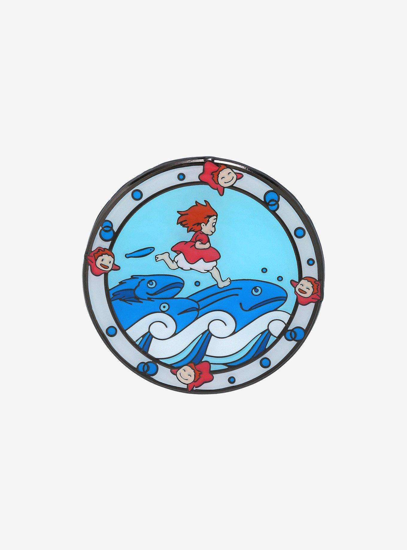 Loungefly Studio Ghibli Ponyo Circular Frame Enamel Pin - BoxLunch Exclusive, , hi-res