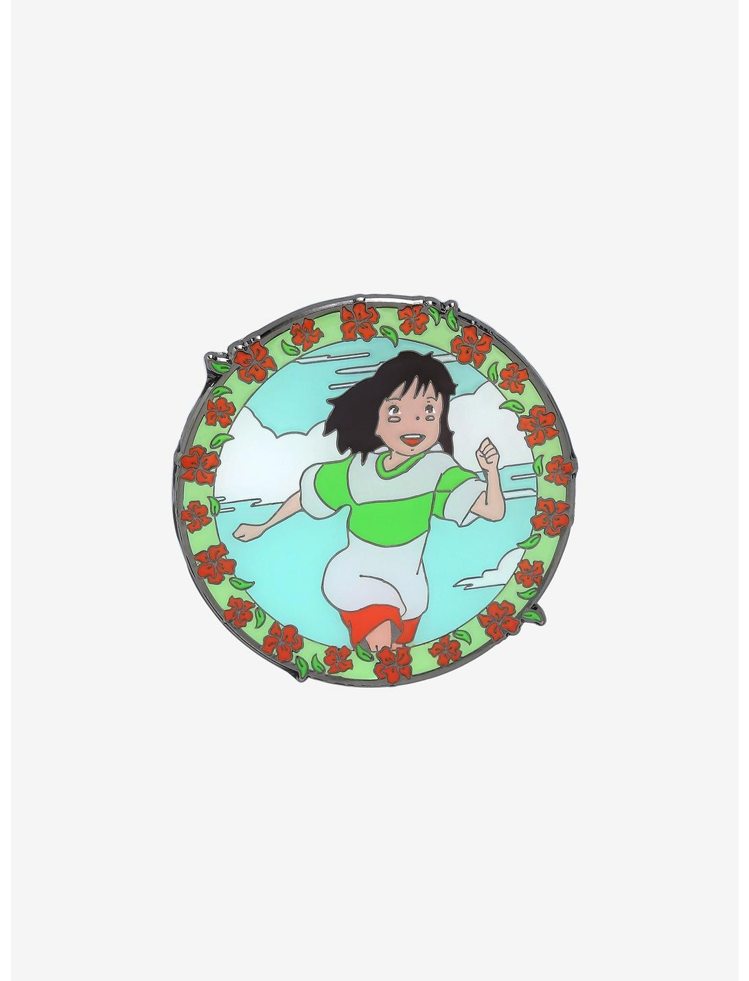 Loungefly Studio Ghibli Spirited Away Chihiro Circular Frame Portrait Enamel Pin - BoxLunch Exclusive, , hi-res