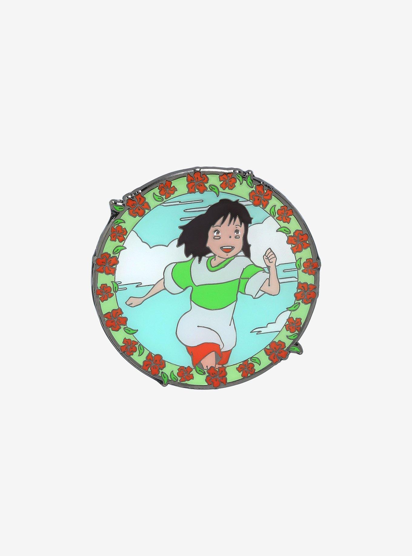 Loungefly Studio Ghibli Spirited Away Chihiro Circular Frame Portrait Enamel Pin - BoxLunch Exclusive, , hi-res