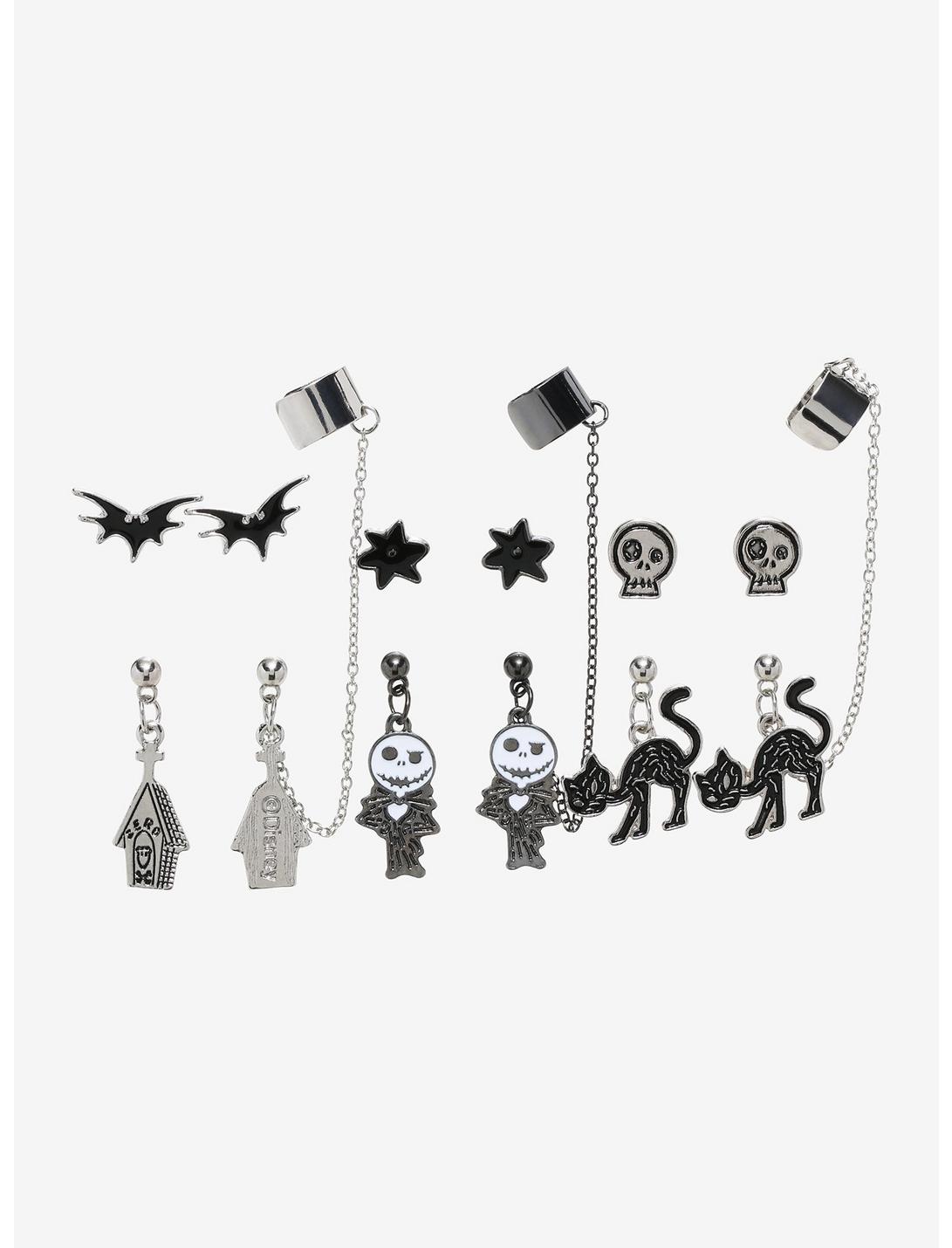 The Nightmare Before Christmas Jack Tomb Cuff Earring Set, , hi-res