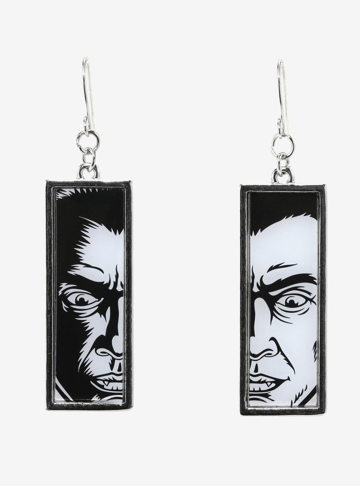 Universal Monsters Dracula Portrait Mismatch Earrings, , hi-res