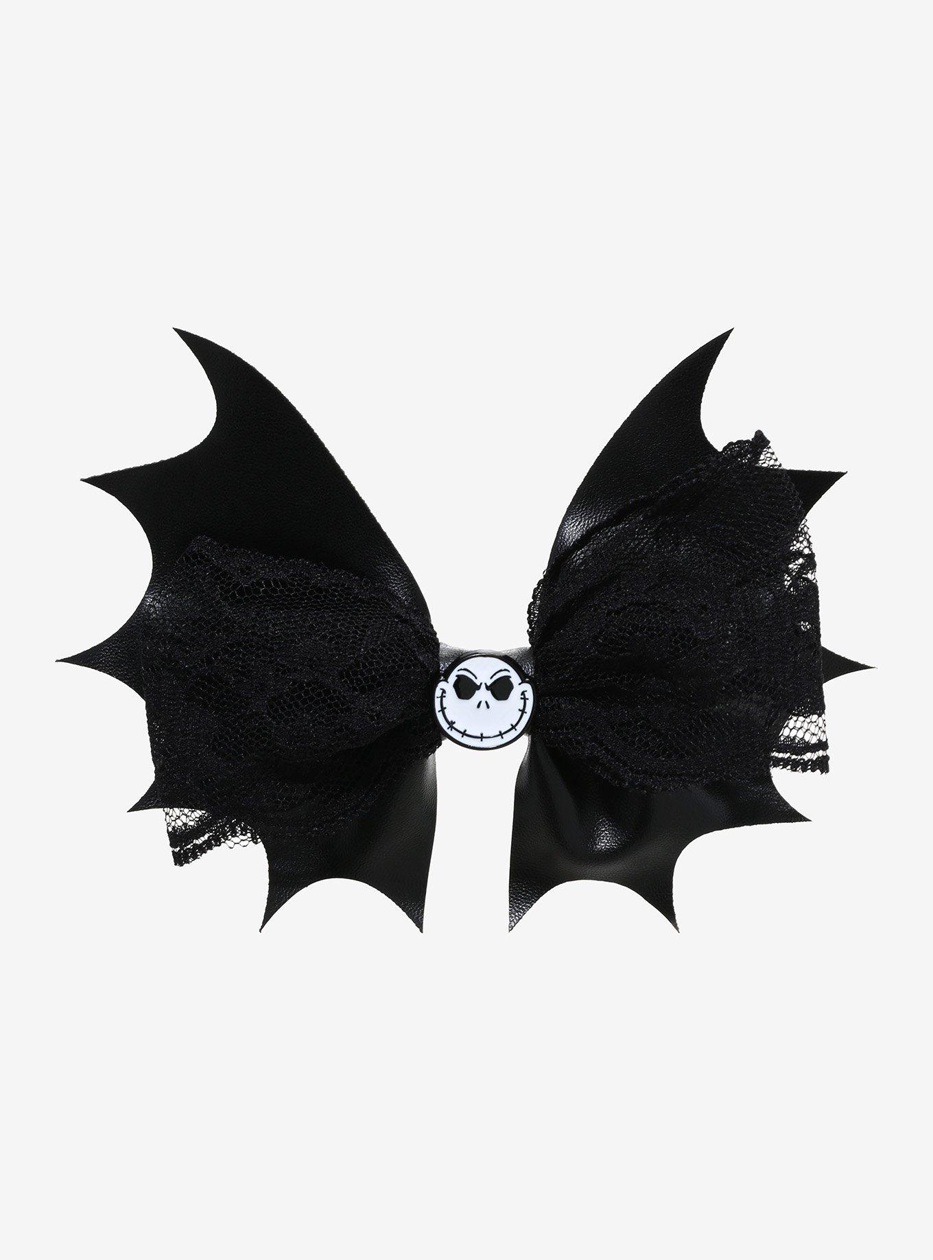 The Nightmare Before Christmas Jack Bat Wing Hair Bow, , hi-res