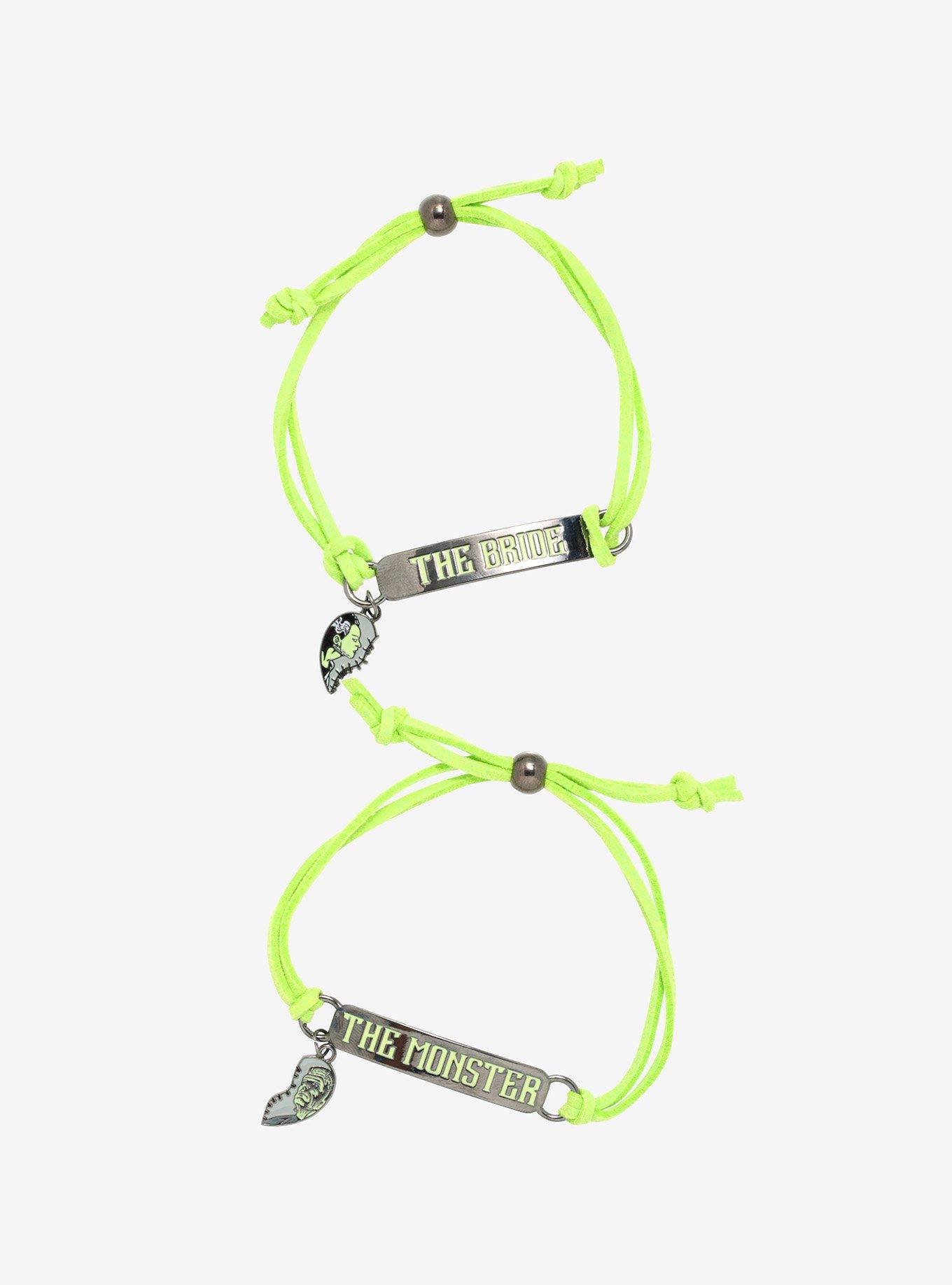 Universal Monsters Frankenstein and Bride Double Wrap Bracelet