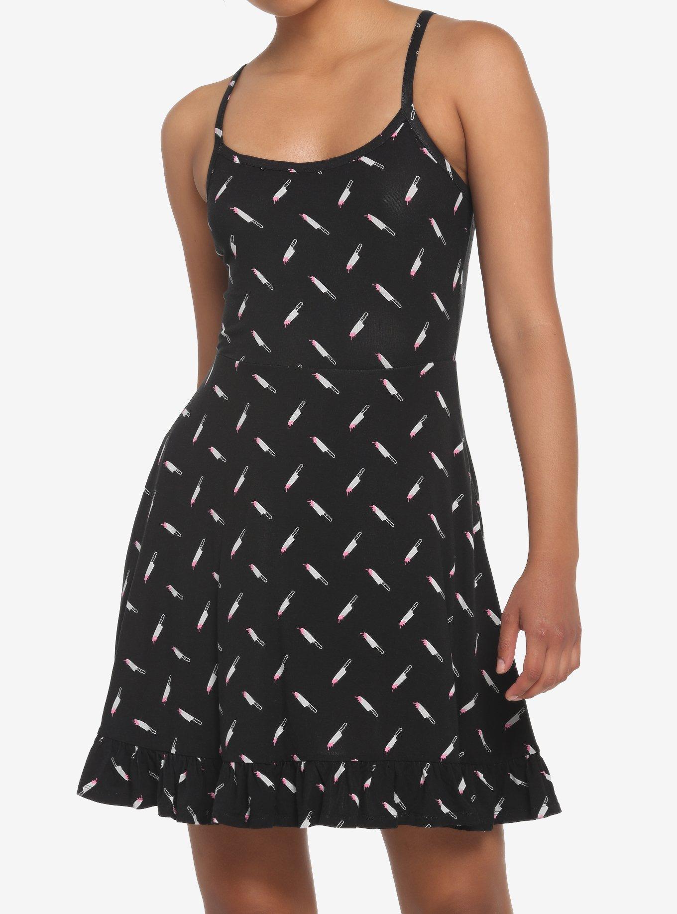 Bloody Knife Dress, BLACK, hi-res