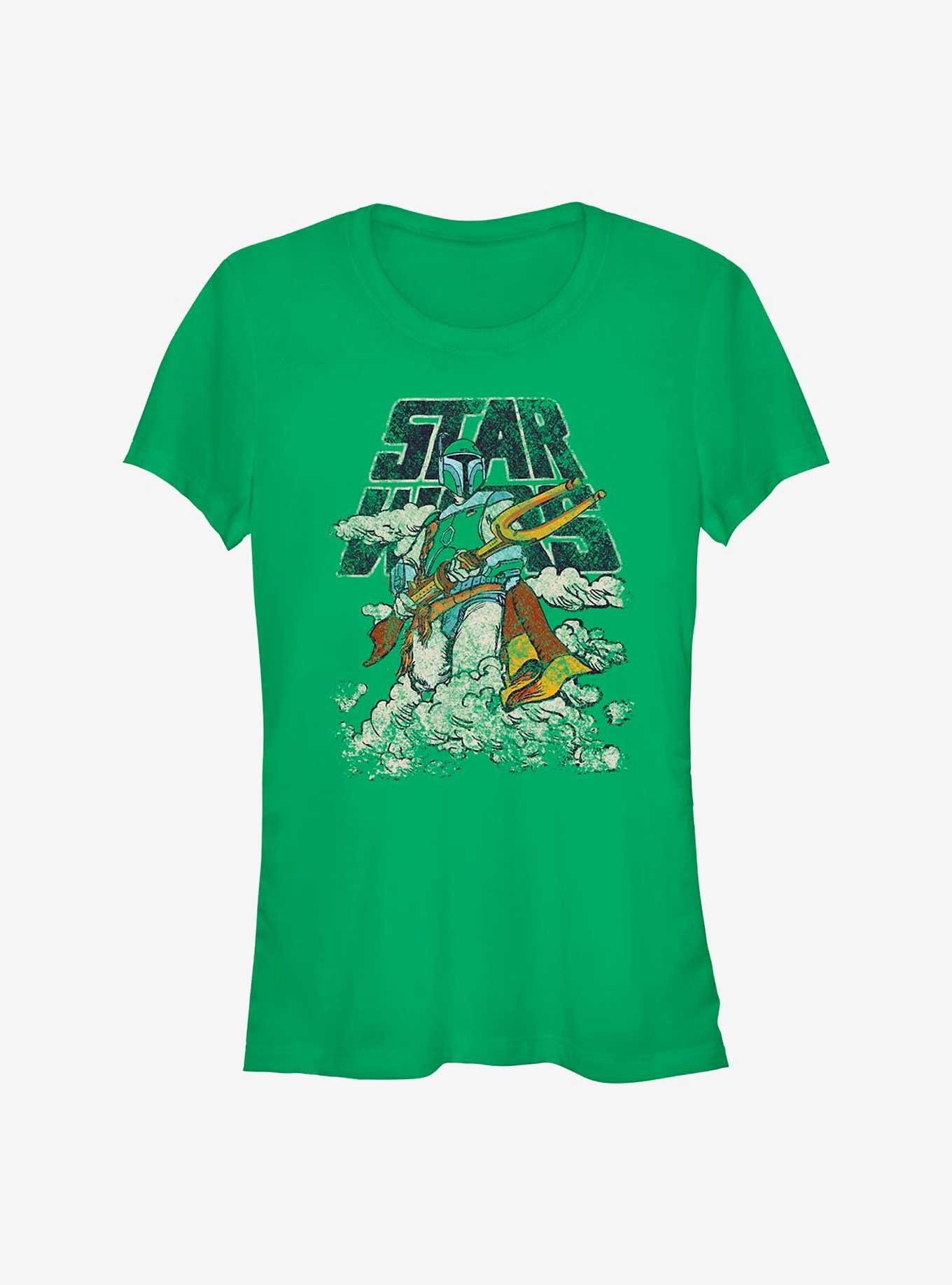 Star Wars Cloudy With A Fett Girl's T-Shirt, KELLY, hi-res