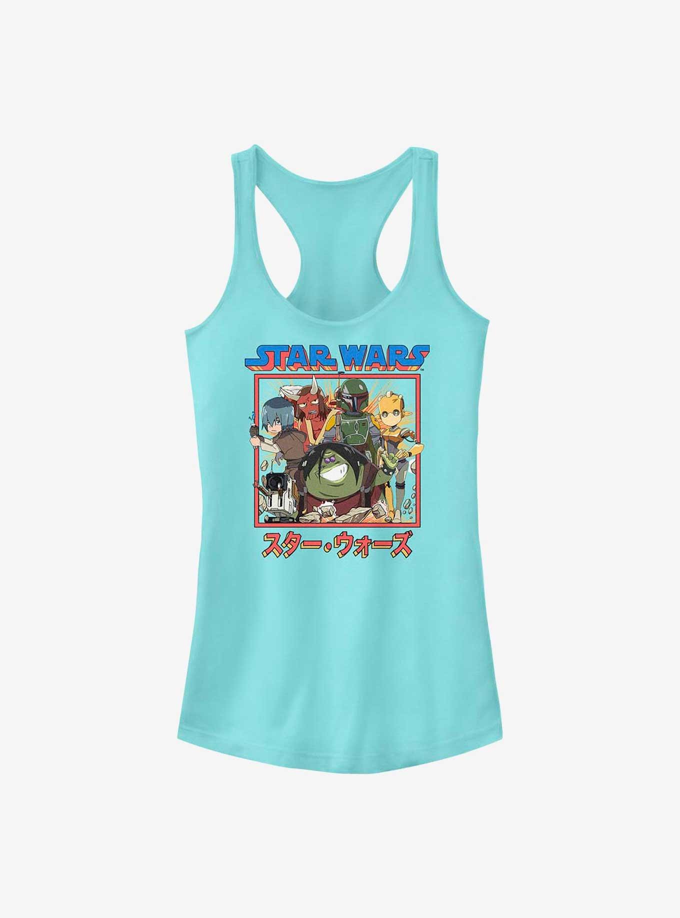 Star Wars: Visions Boba Fett Anime Group Girl's Tank, , hi-res