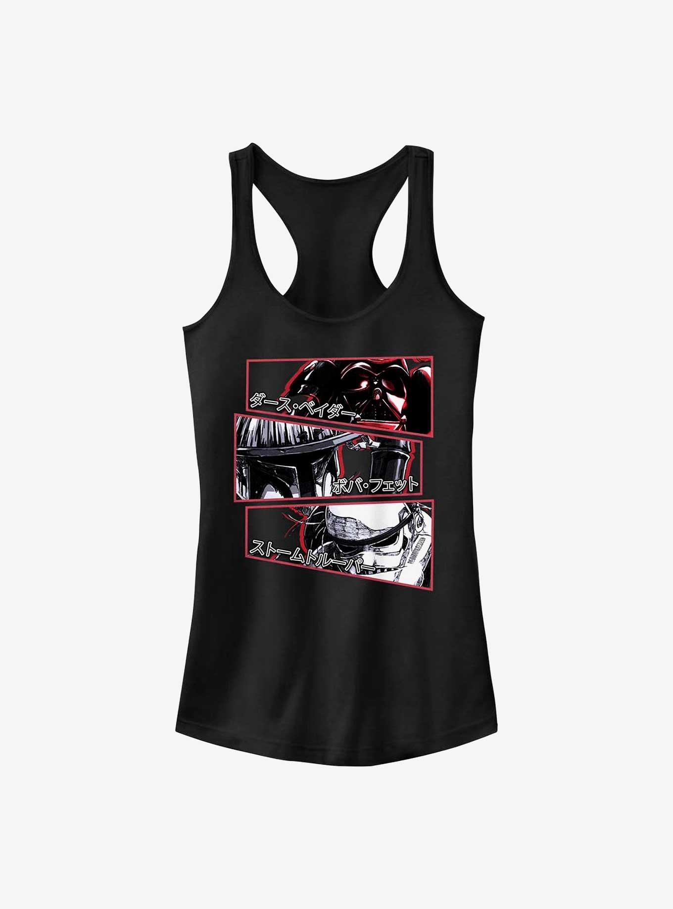 Star Wars: Visions Boba Fett Stv Stackedpanels Girl's Tank, BLACK, hi-res