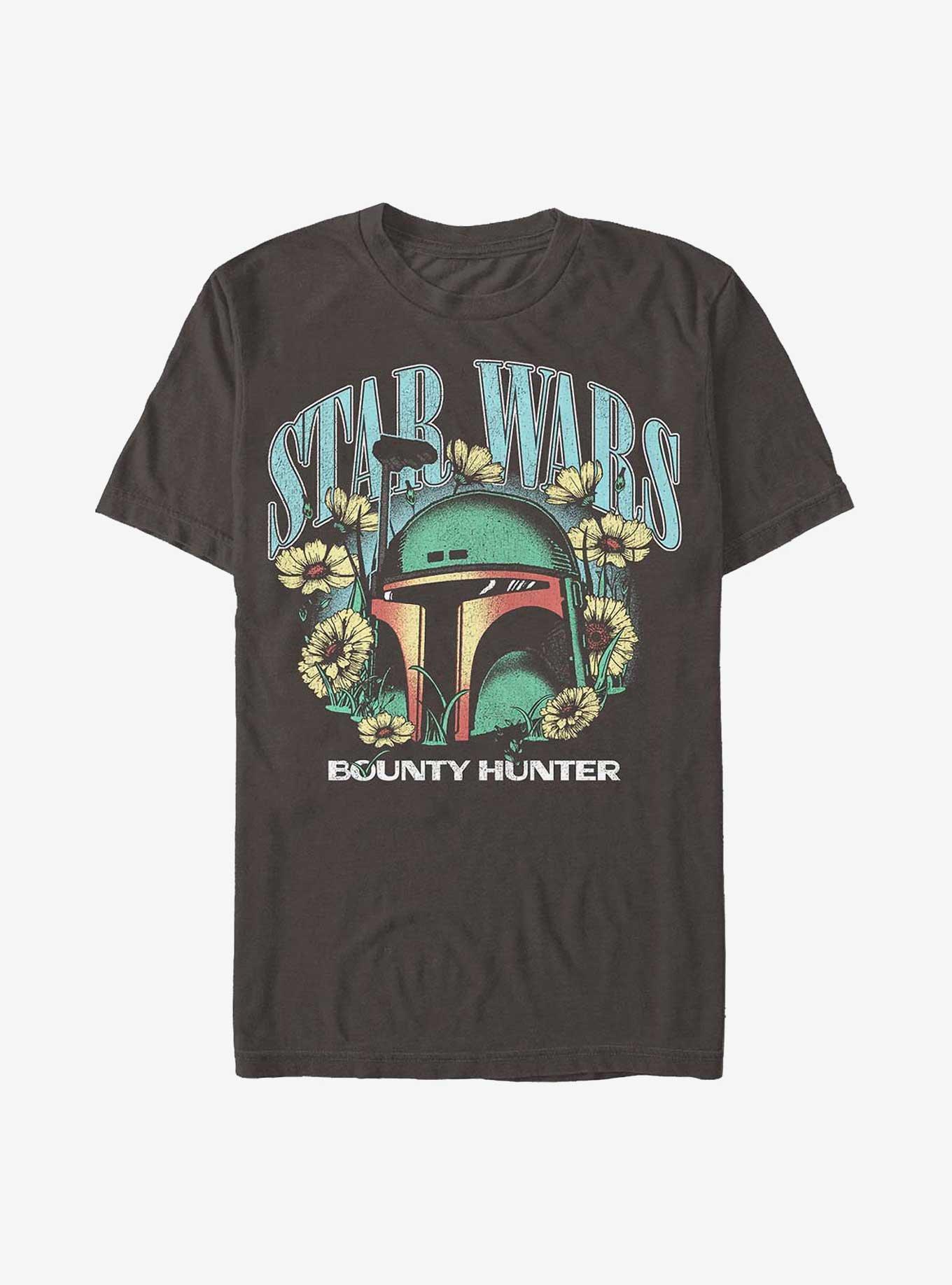 Star Wars Boba Fett Floral T-Shirt, CHARCOAL, hi-res
