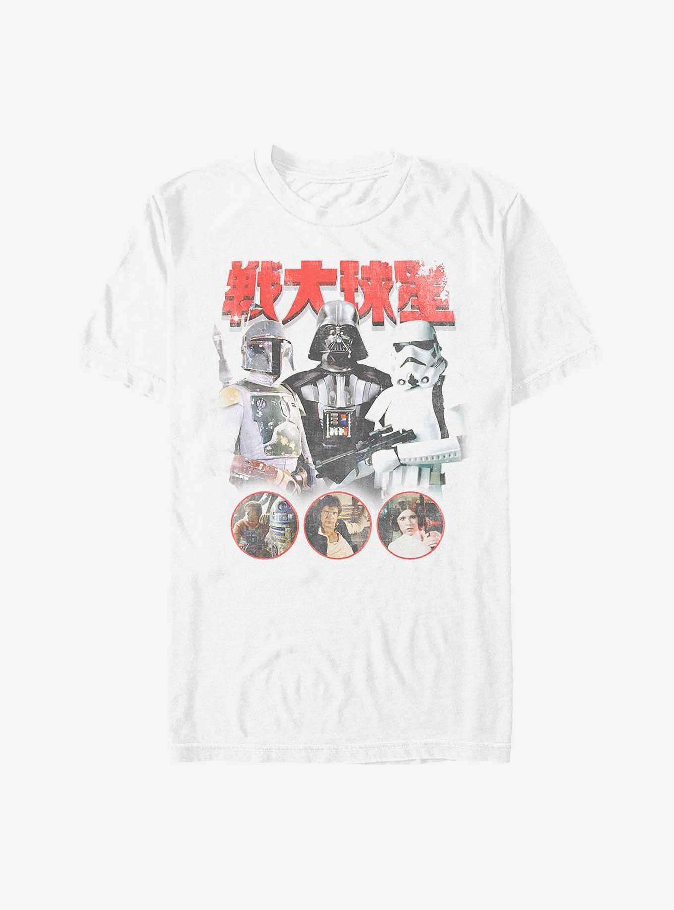 Star Wars Kanji Poster T-Shirt, WHITE, hi-res