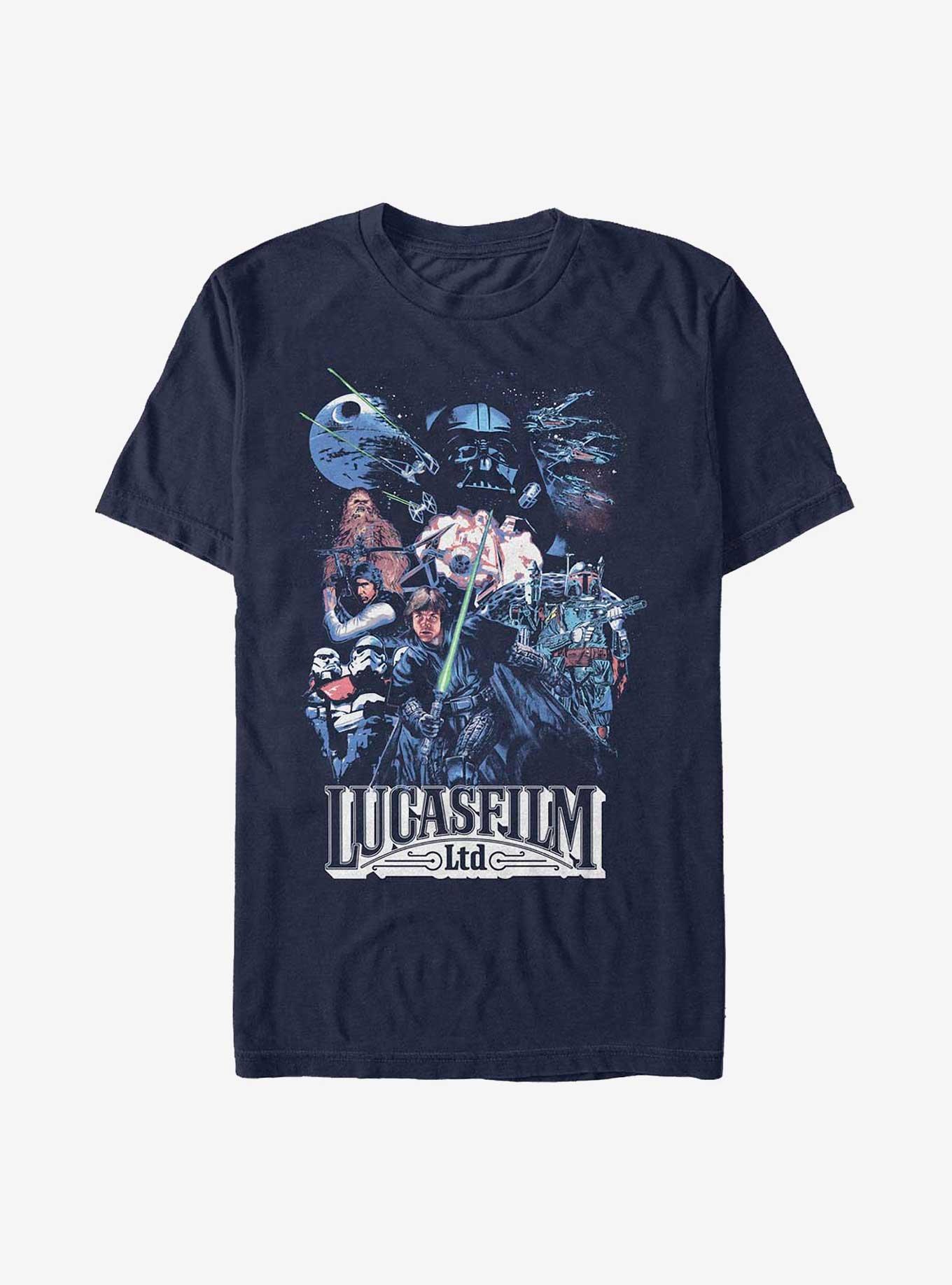 Star Wars Lucas Group Shot T-Shirt, NAVY, hi-res