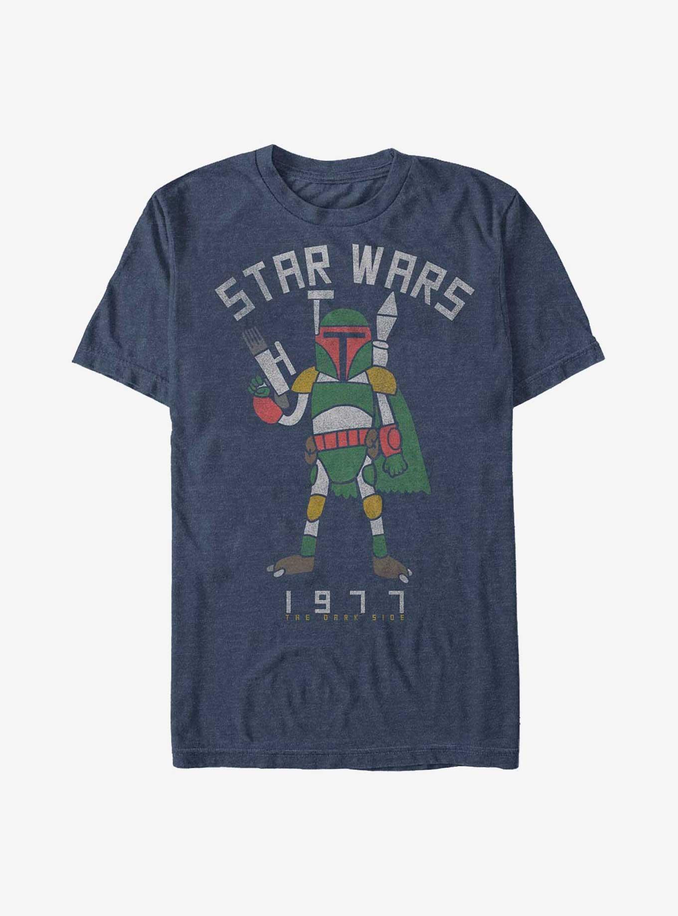 Star Wars Run Away T-Shirt, NAVY HTR, hi-res