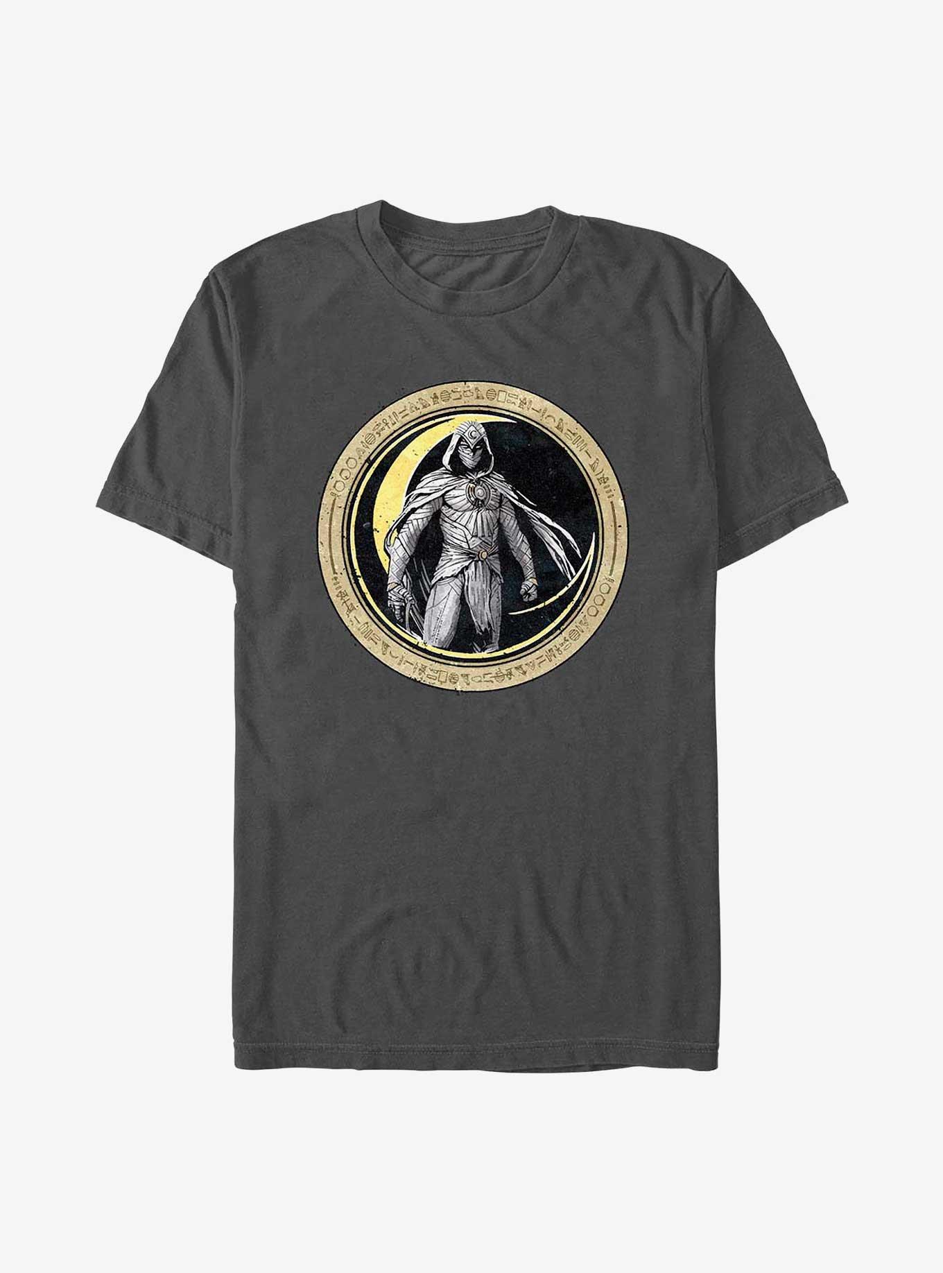 Marvel Moon Knight Circle Badge T-Shirt, CHARCOAL, hi-res