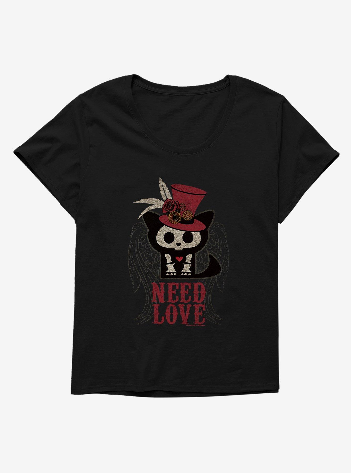 Skelanimals Kit Need Love Girls T-Shirt Plus