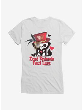 Skelanimals Dead Animals Need Love Girls T-Shirt, WHITE, hi-res