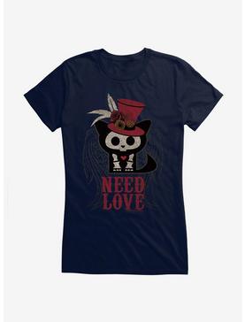 Skelanimals Kit Need Love Girls T-Shirt, NAVY, hi-res