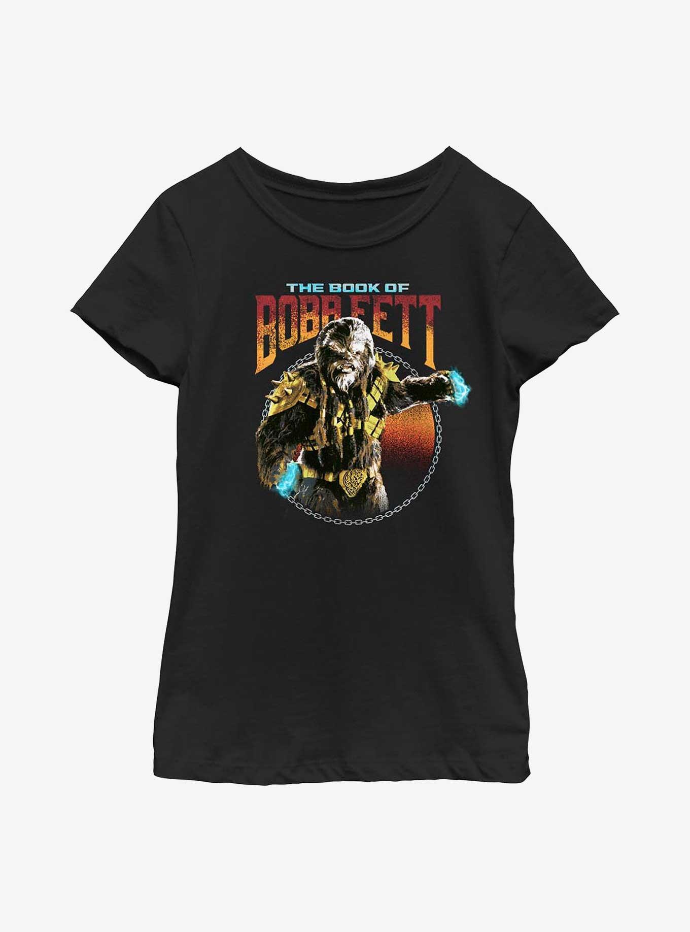 Star Wars Book Of Boba Fett Black Krrsantan Youth Girls T-Shirt, , hi-res
