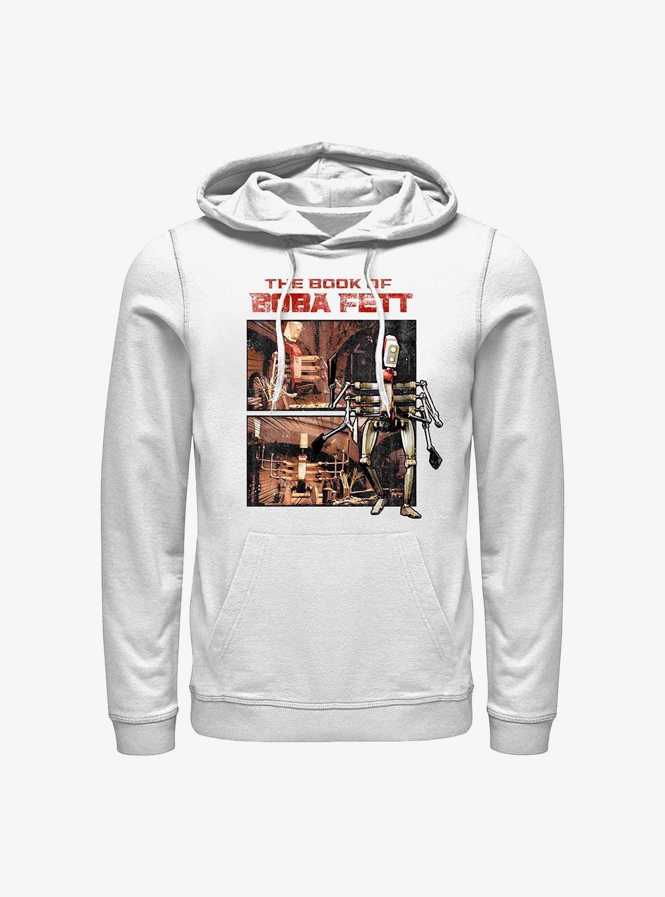 Star Wars Book Of Boba Fett All Or Nothing Hoodie, WHITE, hi-res