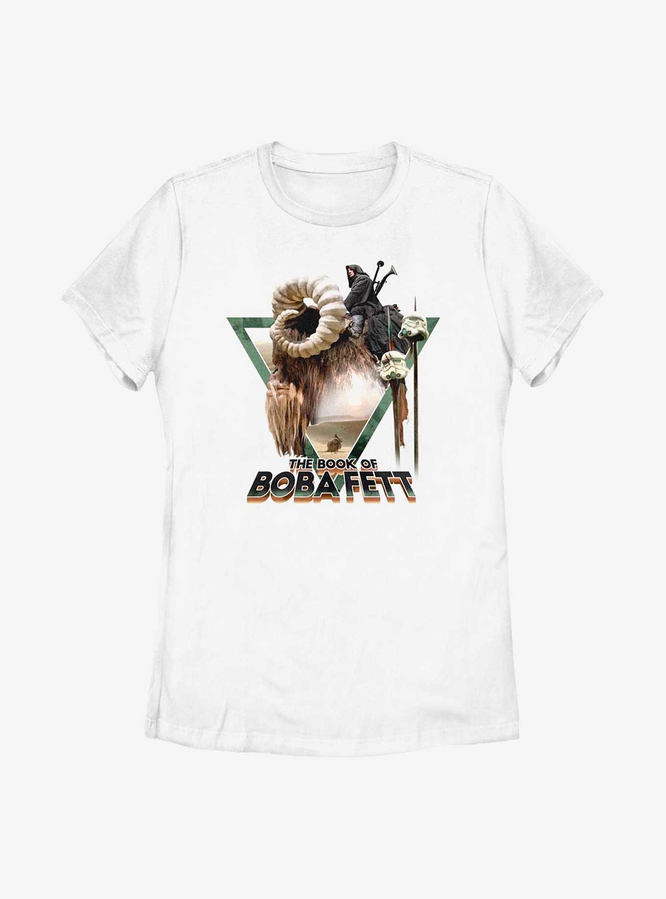 Star Wars Book Of Boba Fett Bantha Rider Womens T-Shirt, WHITE, hi-res
