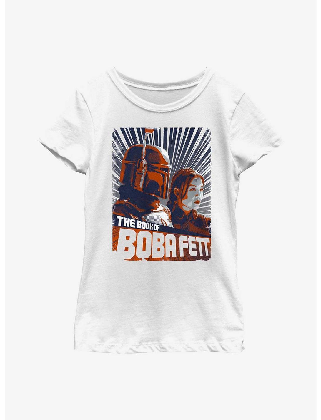 Star Wars Book Of Boba Fett Legends Of The Sand Youth Girls T-Shirt, WHITE, hi-res