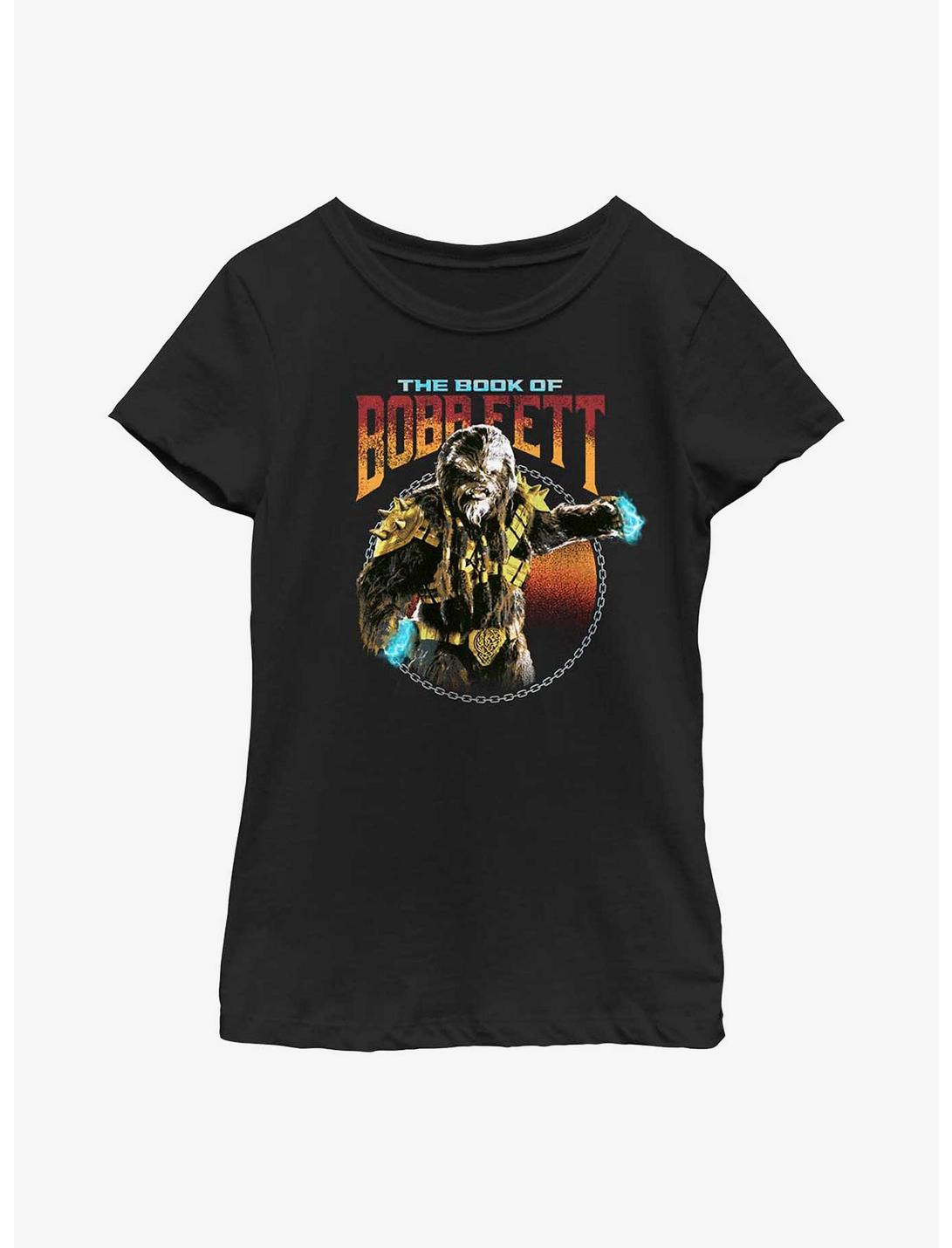 Star Wars Book Of Boba Fett Black Krrsantan Youth Girls T-Shirt, BLACK, hi-res