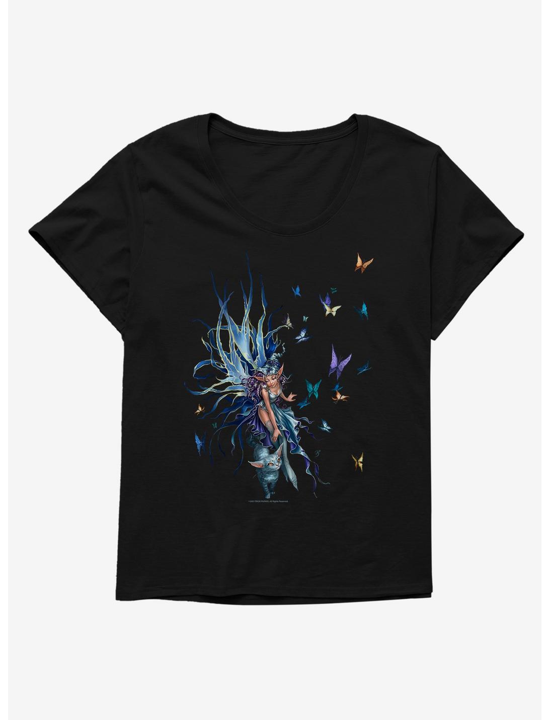 Fairies By Trick Kitty Kat Fairy Womens T-Shirt Plus Size, , hi-res