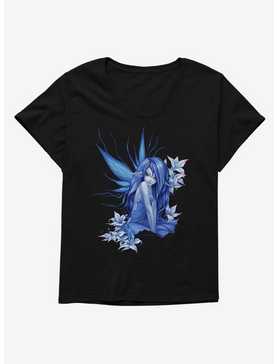Fairies By Trick Blue Wing Womens T-Shirt Plus Size, , hi-res