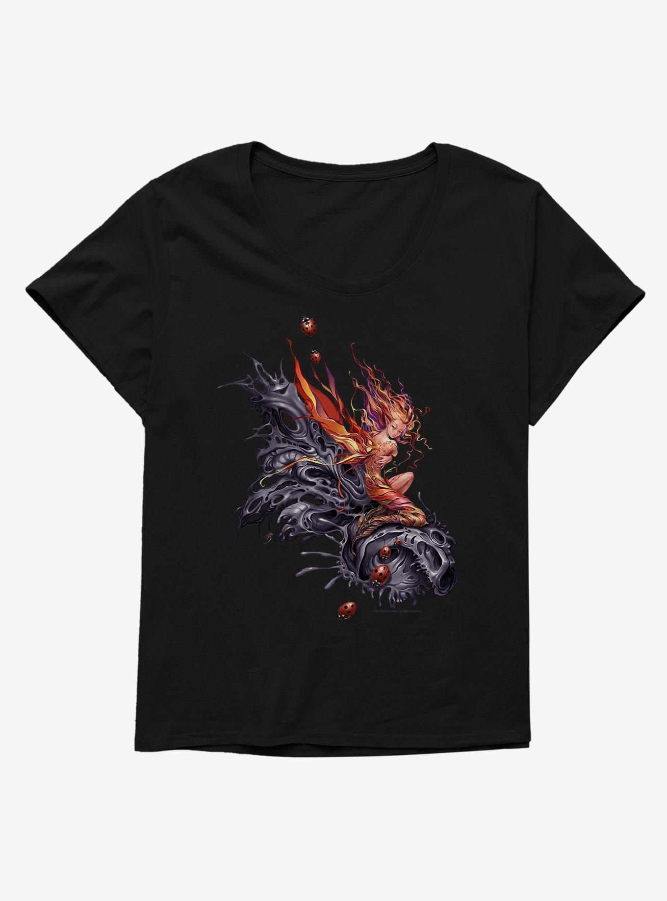Fairies By Trick Lady Bug Fairy Womens T-Shirt Plus Size, , hi-res