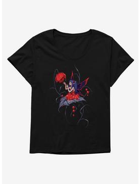Fairies By Trick Red Daisy Fairy Womens T-Shirt Plus Size, , hi-res